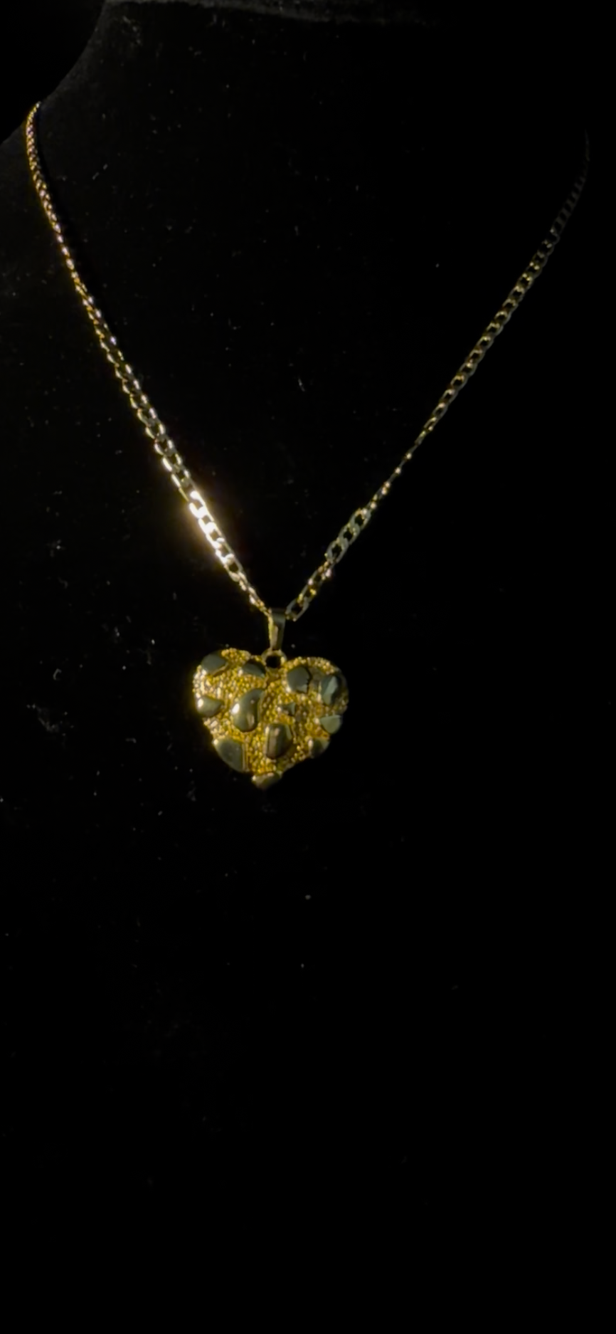 Heart nugget chain