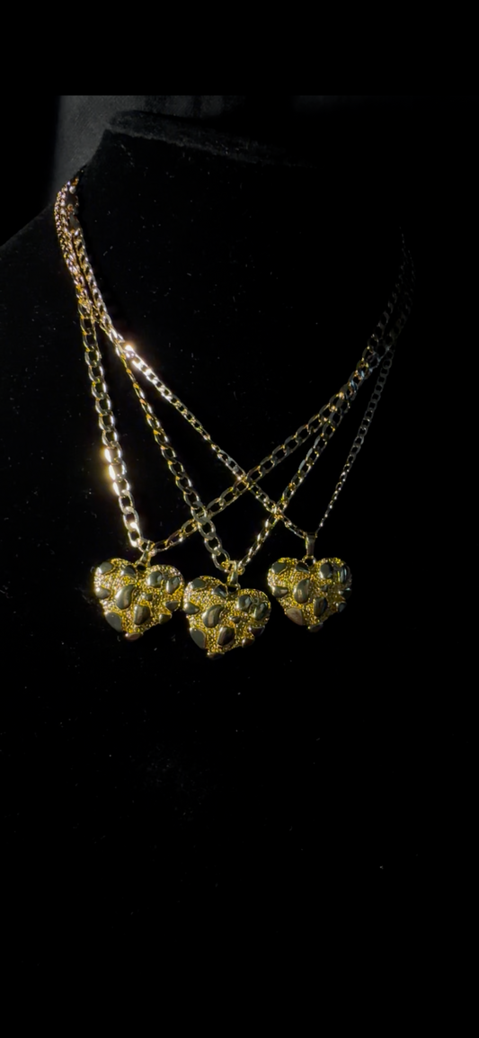 Heart nugget chain